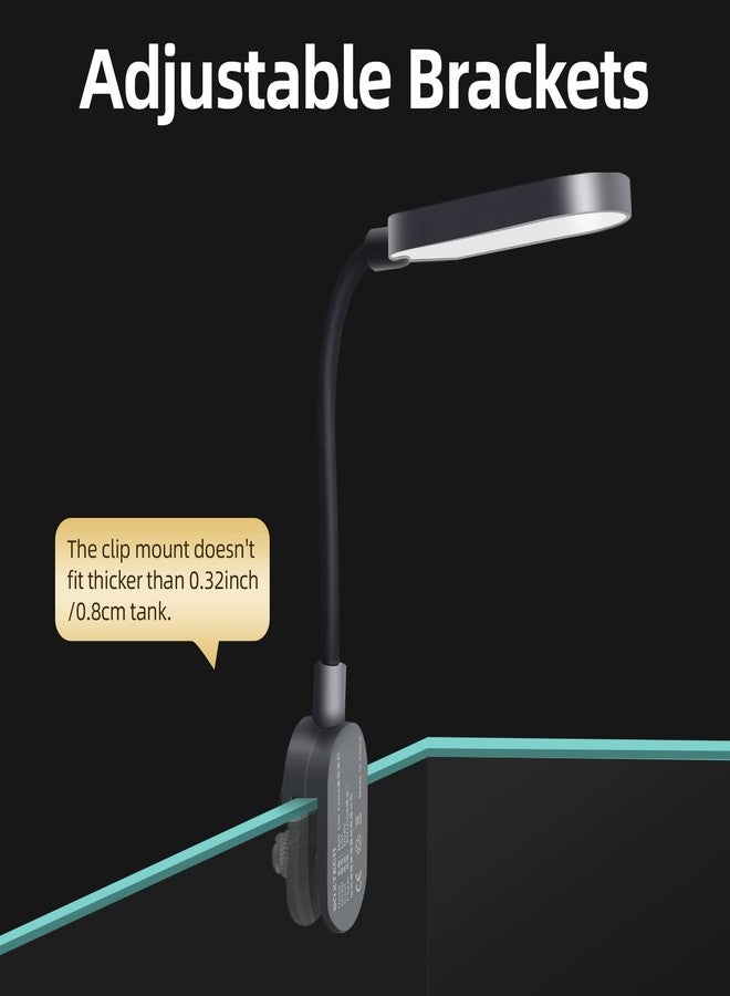 UPETTOOLS Aquarium Light with Adapter LED Clip on Fish Tank Light Small Full Spectrum USB Light 360° Rotation Lighting 5W - Image 4